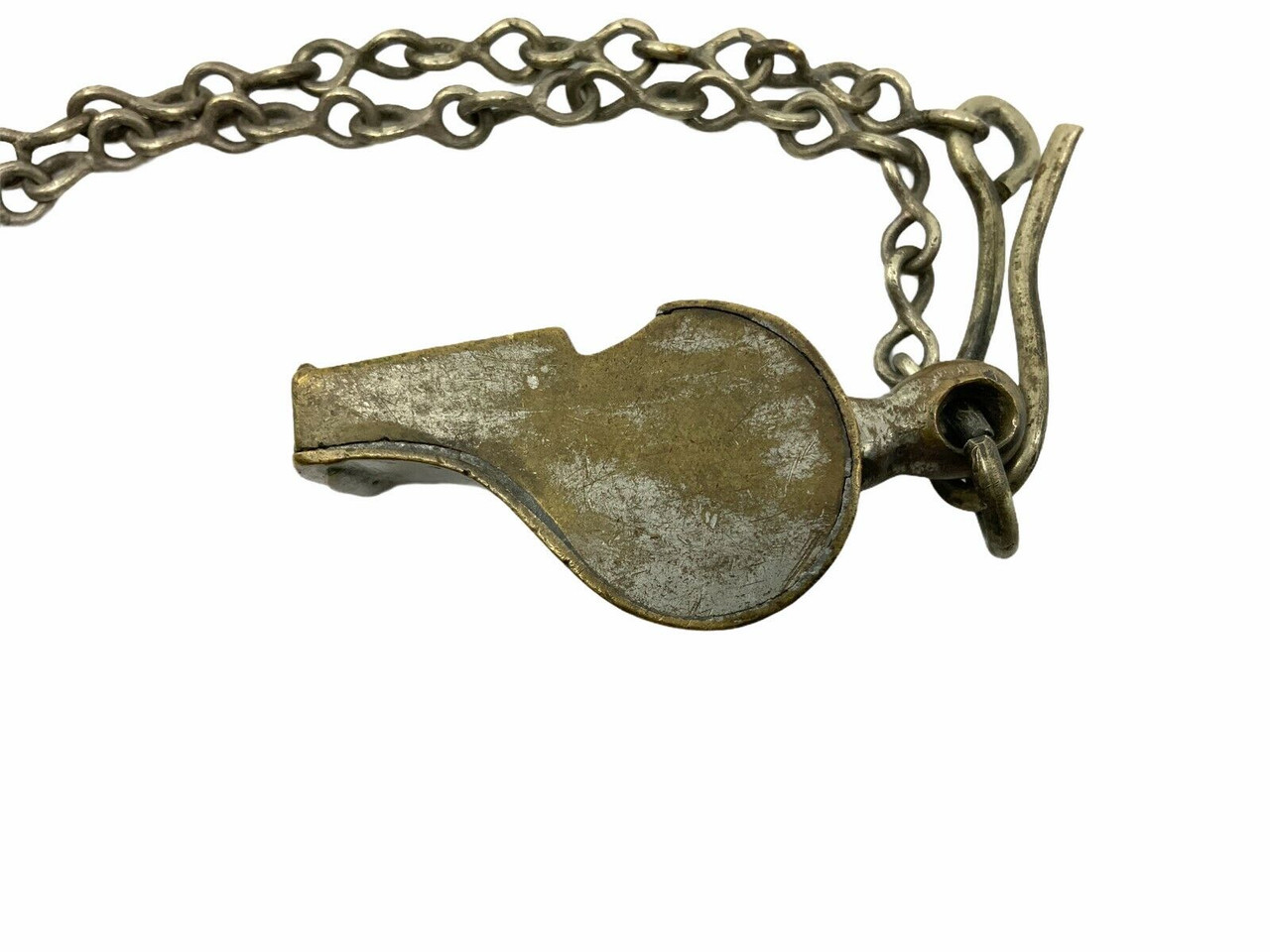 WW2 Canadian British Whistle & Chain K.M.G.S 1942 Dated WW2 Canadian British Whistle & Chain K.M.G.S 1942 Dated