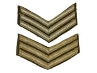WW2 British Canadian Sergeant Rank Chevrons Pair