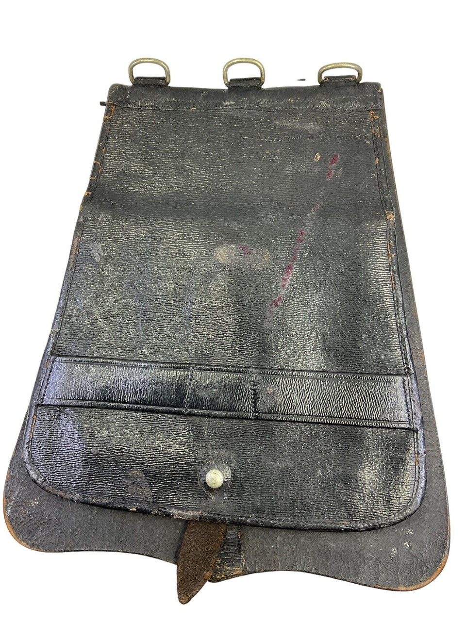 Victorian British Royal Artillery RA Black Leather Undress Sabretache Victorian British Royal Artillery RA Black Leather Undress Sabretache