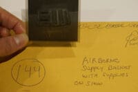 WW2 British Airborne Para Container w/ Supplies Show Original Negative #144