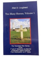 WW1 French Too Many Heroes Volume 1 Soft Cover Reference Book WW1 French Too Many Heroes Volume 1 Soft Cover Reference Book
