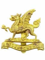 WW2 British Brecknockshire Regiment Cap Badge
