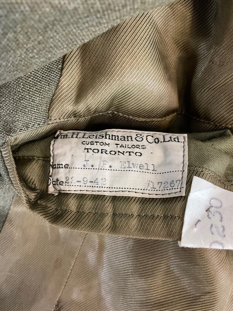 WW2 Canadian LDSH Lord Strathconas Horse Named Officers Service Dress Tunic WW2 Canadian LDSH Lord Strathconas Horse Named Officers Service Dress Tunic
