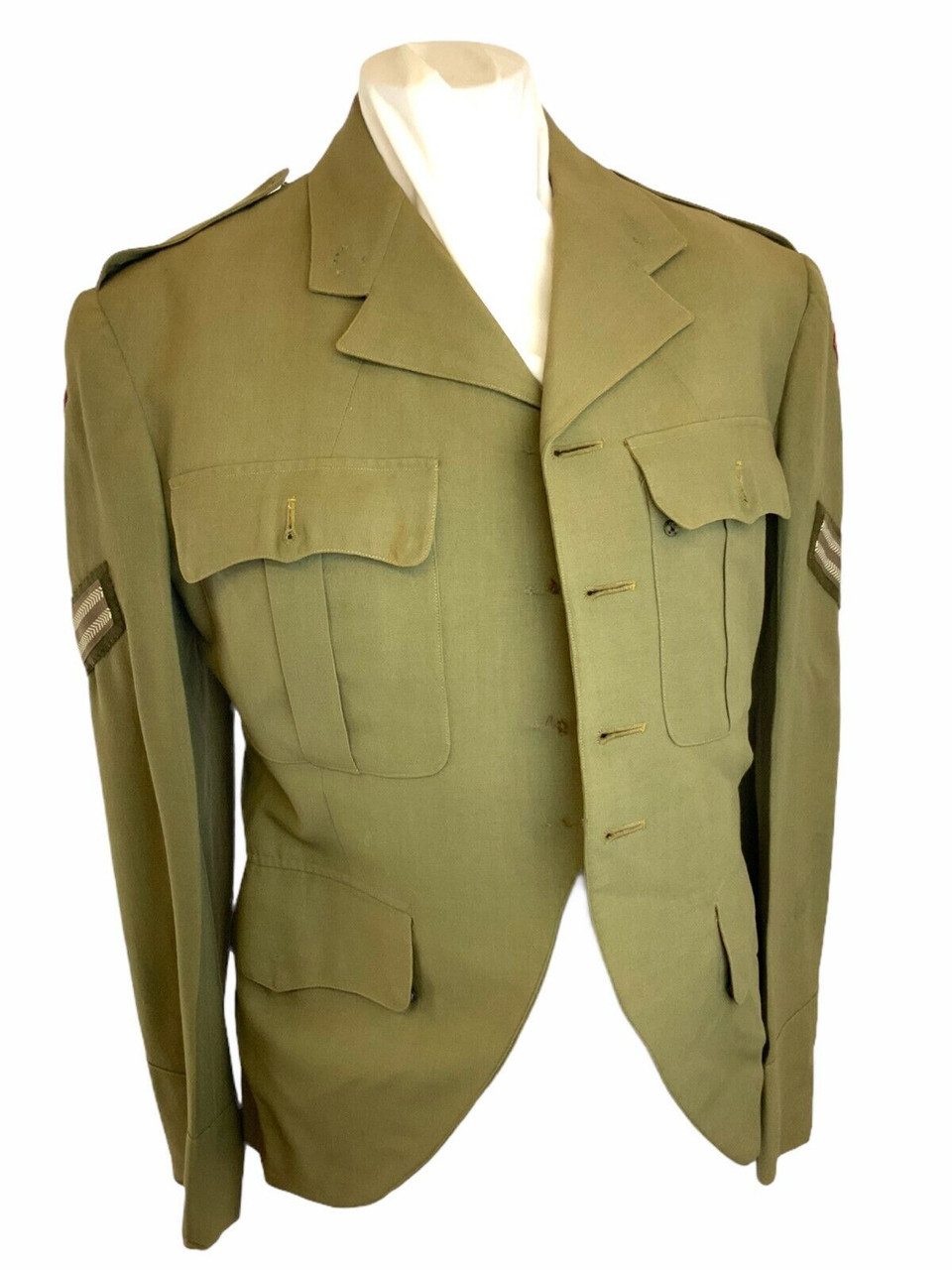 Canadian Korean War Highland Tropical Worsted Jacket 38 Chest Height 5'8 Named Canadian Korean War Highland Tropical Worsted Jacket 38 Chest Height 5'8 Named