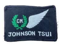British RAF Name Tag & Half Wing CM