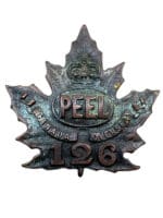 WW1 Canadian CEF 126th Battalion Cap Badge Insignia WW1 Canadian CEF 126th Battalion Cap Badge Insignia