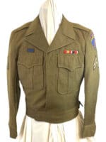 US Korean War Ike Jacket with Woven Berlin and Japanese Ribbon Bar
