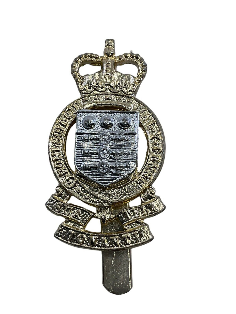 British Royal Army Ordnance Corps RAOC Staybright Cap Badge British Royal Army Ordnance Corps RAOC Staybright Cap Badge