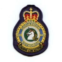 RCAF CAF Canadian 449 Squadron Heraldic Colour Crest Patch
