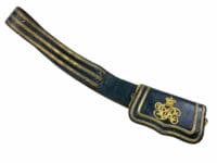 Victorian British Medical Corps Officers Leather Cross Belt & Pouch w/ Cypher Victorian British Medical Corps Officers Leather Cross Belt & Pouch w/ Cypher