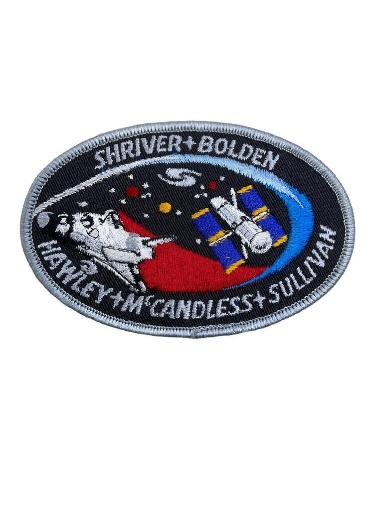 US NASA Space Shuttle Shriver Bolden Hawley McCandles Sullivan Patch US NASA Space Shuttle Shriver Bolden Hawley McCandles Sullivan Patch