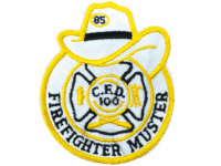 US Chicago Illinois Fire Department Firefighter Muster Yellow Edge Patch