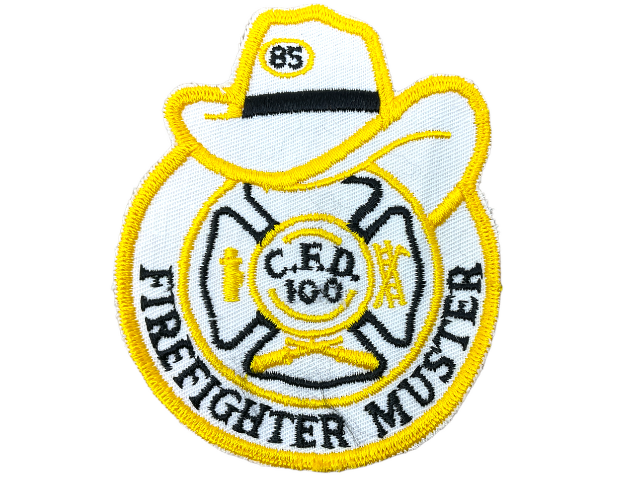 US Chicago Illinois Fire Department Firefighter Muster Yellow Edge Patch US Chicago Illinois Fire Department Firefighter Muster Yellow Edge Patch
