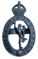 WW2 British RCS Signal Corps Officers Cap Badge Insignia