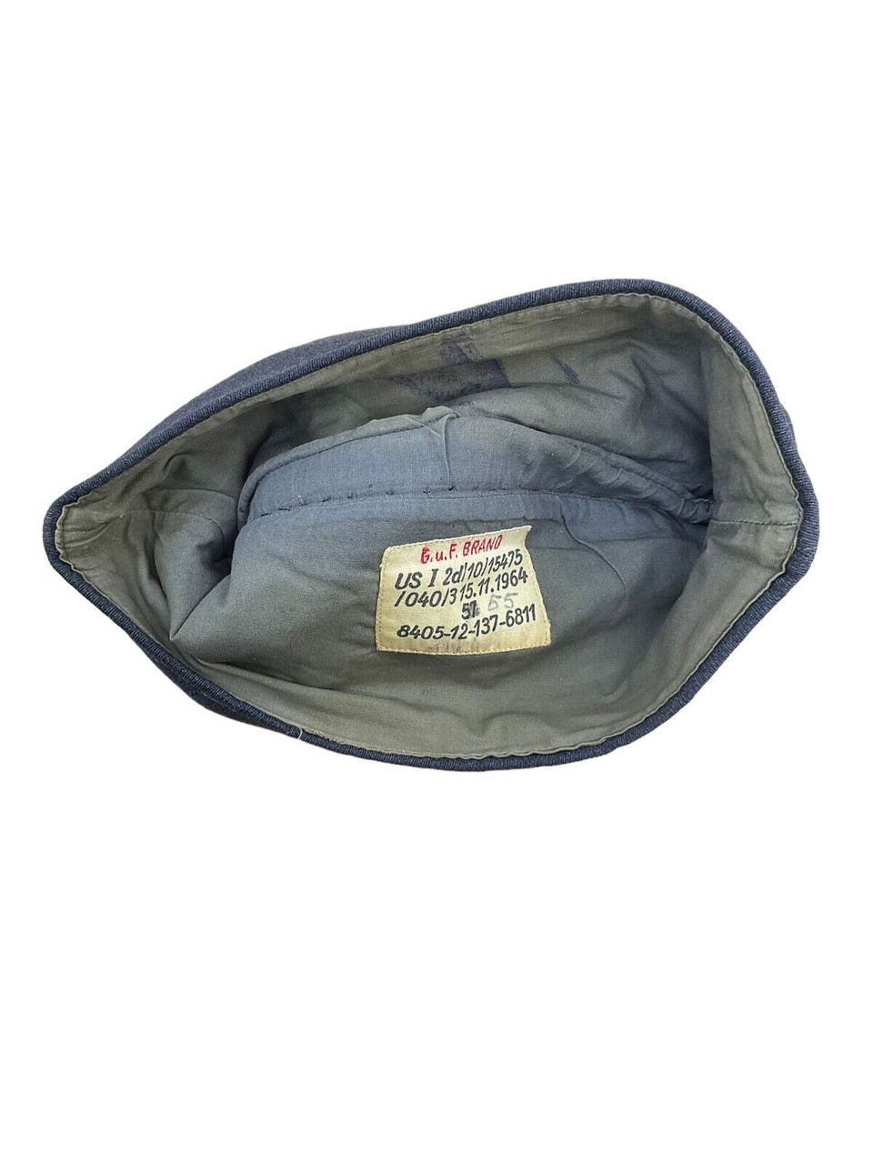 West German Army Green Piped Wedge Side Cap West German Army Green Piped Wedge Side Cap
