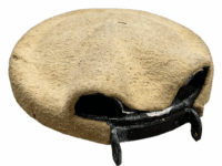 WW2 British Canadian RAF RCAF Chamois Covered Plate For Type D Oxygen Mask