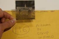 WW2 British Airborne Para Equipment in Field Original Negative #116