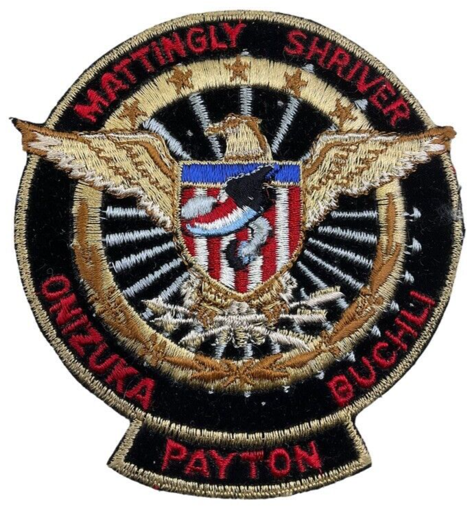 US NASA Space Shuttle Mattingly Shriver Onizuka Buchli Payton Space Patch 1 US NASA Space Shuttle Mattingly Shriver Onizuka Buchli Payton Space Patch 1