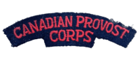 WW2 Canadian Provost Corps Shoulder Title Insignia Patch