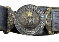 Victorian British Indian Army Officers Unattached List Belt & Buckle Victorian British Indian Army Officers Unattached List Belt & Buckle