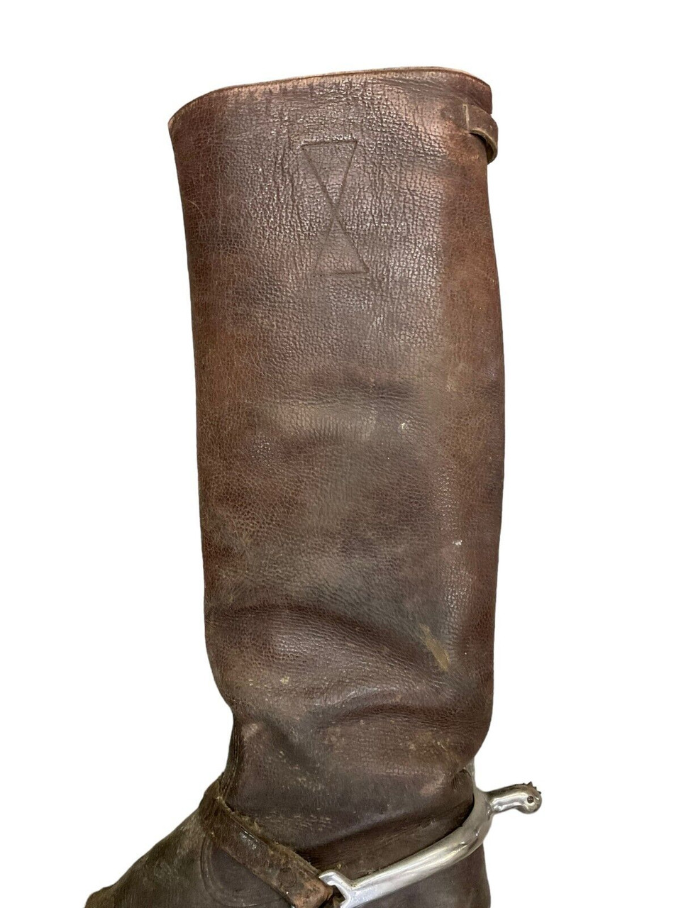 WW1 Canadian CEF Officers High Top Leather Boots with C Broad Arrowed Spurs WW1 Canadian CEF Officers High Top Leather Boots with C Broad Arrowed Spurs