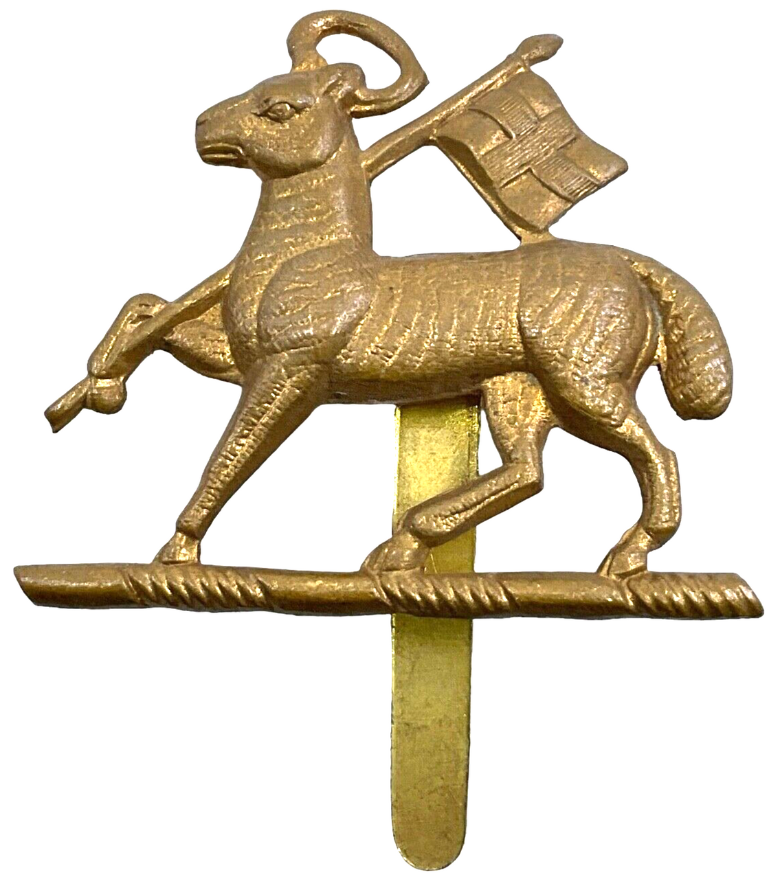 WW2 British Queens Royal Regiment West Surrey Cap Badge WW2 British Queens Royal Regiment West Surrey Cap Badge