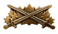 Canadian Forces Warrior Qualification Clutch Back Badge Insignia Bronze