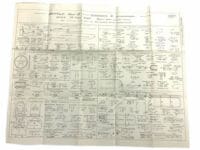 WW2 British Technical Drawing Airborne Bicycle Original 24 x 20 Inches 4