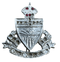 WW2 Canadian Alberta Dragoons Sweetheart Badge Insignia
