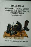 US Updated Price Guide Cowboy And Gunfighter Collectibles Reference  Book