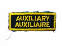 Canada Canadian Auxiliary Auxiliaire Ontario Gold Police Patch