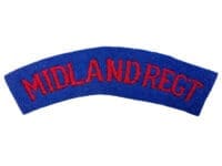 WW2 Canadian Midland Regiment British Made Shoulder Title Insignia