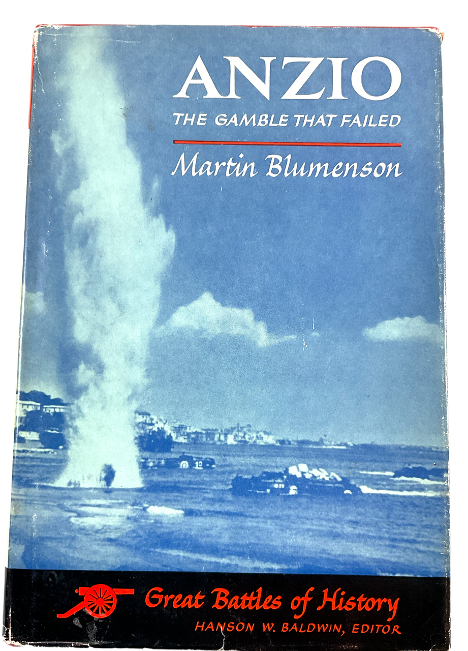 WW2 US Anzio The Gamble that Failed Martin Blumenson Hardcover Reference Book WW2 US Anzio The Gamble that Failed Martin Blumenson Hardcover Reference Book