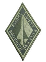 Canadian Forces RCAF Flight Safety OD Green Crest Patch Vintage