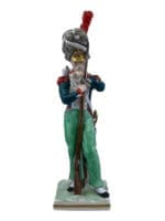 French Napoleonic Grenadier Sitzendorf Porcelain Figure 11 Inches Tall French Napoleonic Grenadier Sitzendorf Porcelain Figure 11 Inches Tall