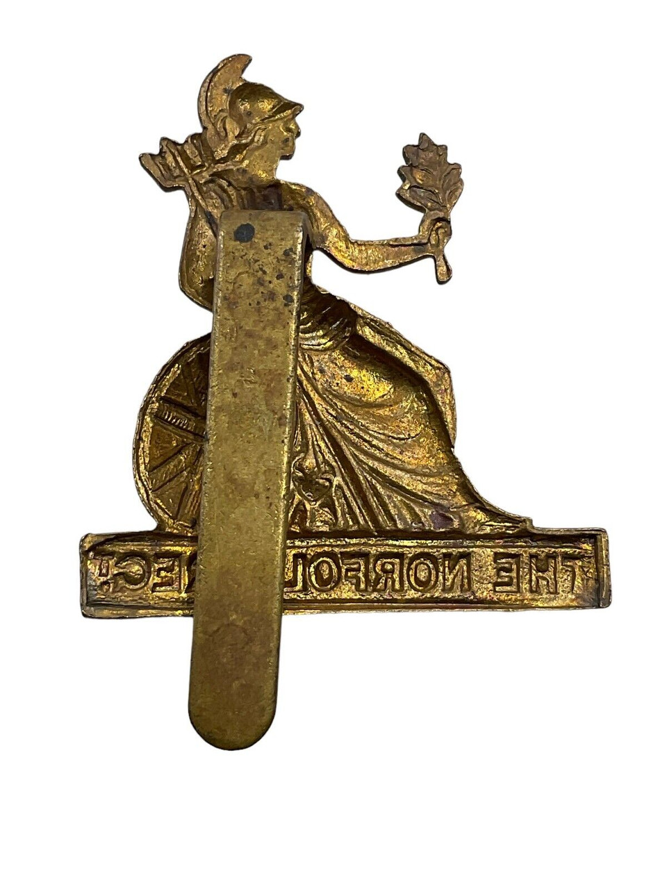 WW2 British Norfolk Regiment Cap Badge WW2 British Norfolk Regiment Cap Badge