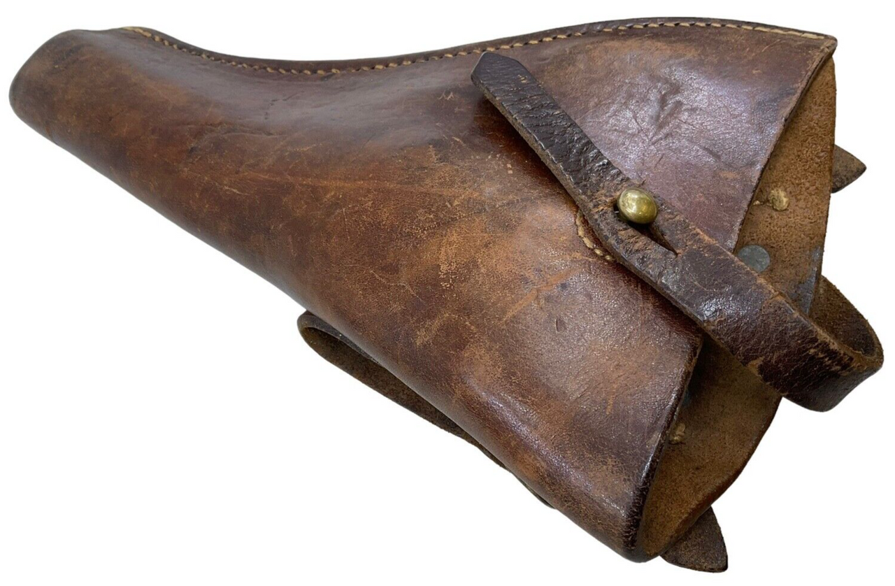 WW1 British 1914 Pattern Leather Open Top Holster TANK CORPS Regimental Marked WW1 British 1914 Pattern Leather Open Top Holster TANK CORPS Regimental Marked