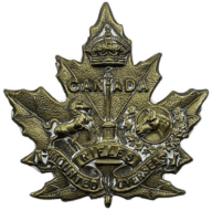 WW1 Canadian CEF Mounted Rifles Draft CMR Cap Badge