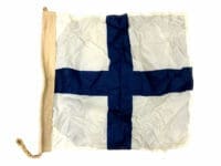 Canadian Navy RCN Nylon Alphabet Flag Letter X 20 x 24 Inches Canadian Navy RCN Nylon Alphabet Flag Letter X 20 x 24 Inches