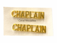 Canadian Forces Chaplain Shoulder Title Pair