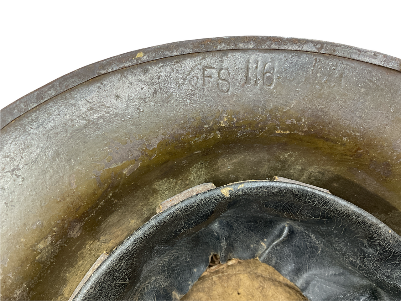 WW1 US AEF Motor Transport Corps Named Patch Painted Brodie Camouflage Helmet WW1 US AEF Motor Transport Corps Named Patch Painted Brodie Camouflage Helmet