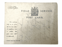 WW1 Irish British German POW Field Service Postcard