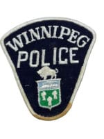 Canadian Winnipeg Manitoba Police White Border Patch Crest Canadian Winnipeg Manitoba Police White Border Patch Crest