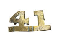 WW1 Canadian CEF 41st Battalion Shoulder Title Numbers Insignia Single 2