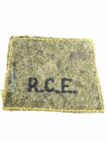 WW2 Canadian Army RCE Engineers Battle Dress Slip On Patch Insignia