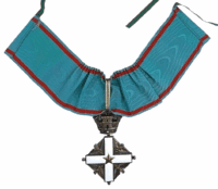 Italian Republic Order Of Merit 3rd Class Medal & Neck Ribbon