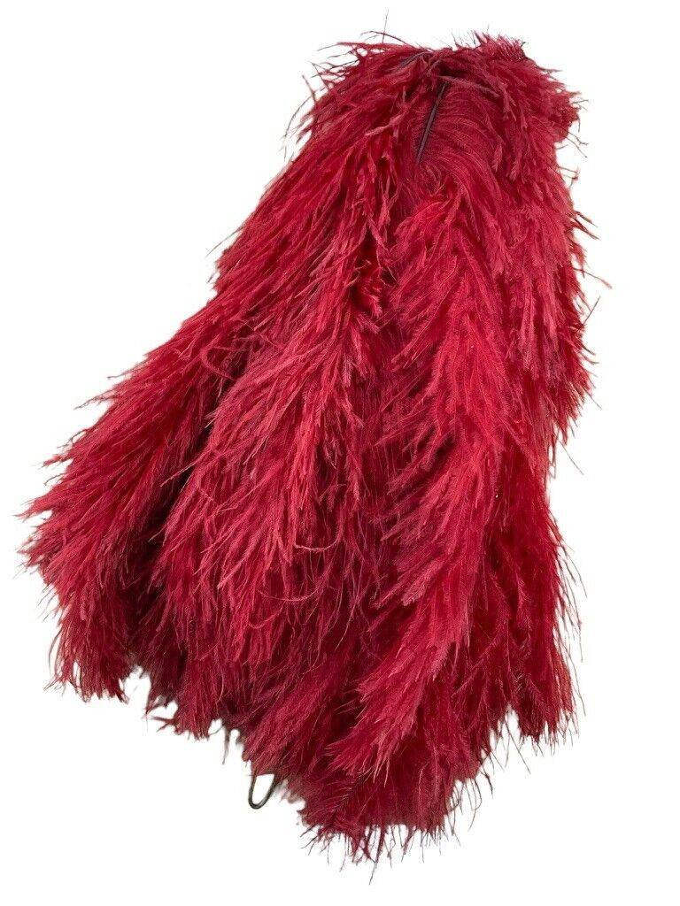 British Red Ostrich Feather Officers Cocked Hat Plume in Transit Case British Red Ostrich Feather Officers Cocked Hat Plume in Transit Case