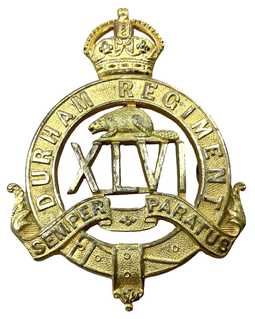 Canadian Militia Officers Durham Regiment Cap Badge Insignia Canadian Militia Officers Durham Regiment Cap Badge Insignia