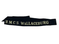 Canadian RCN Navy HMCS Wallaceburg Cap Tally Full Length