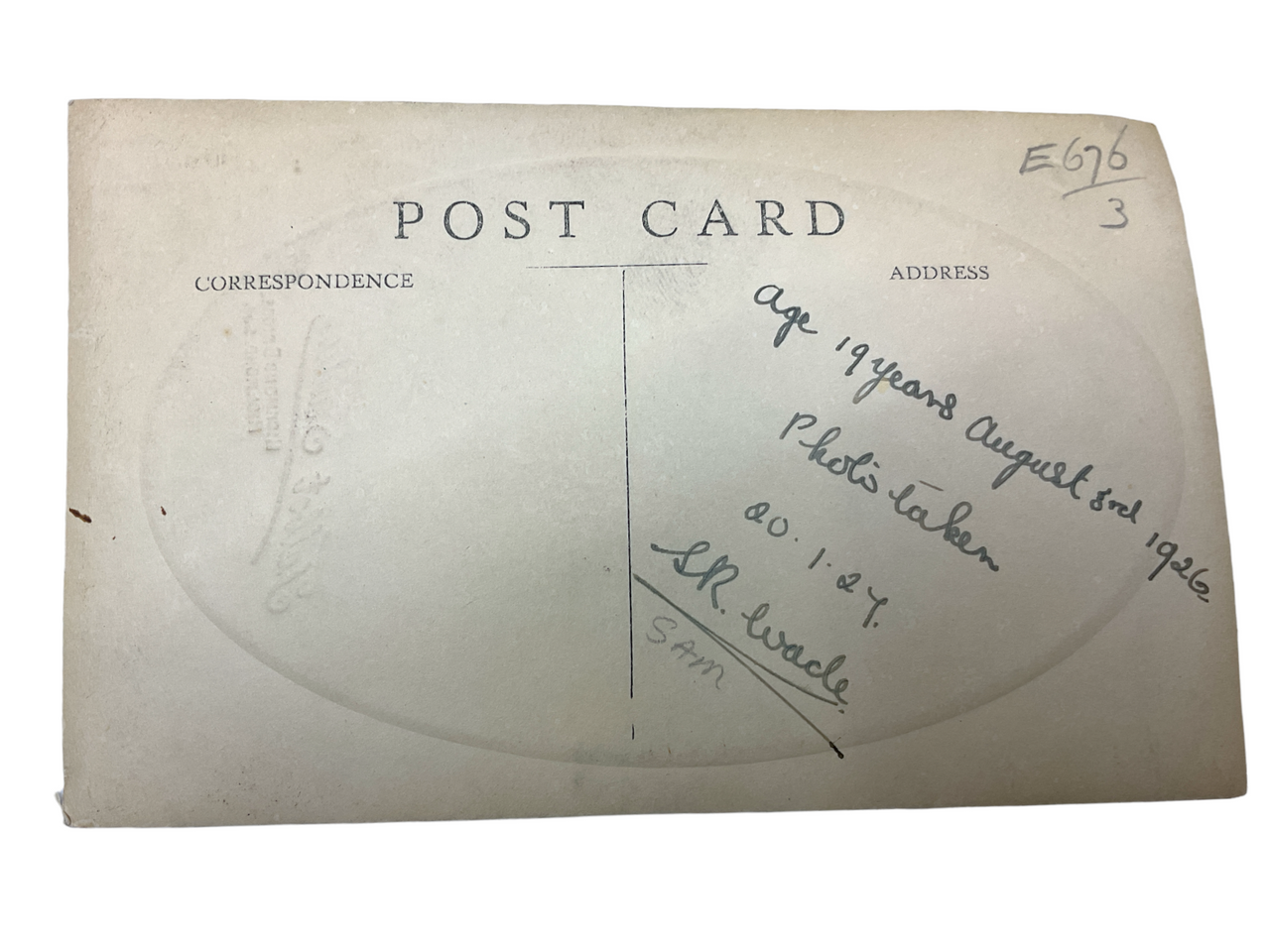 Canadian Soldier Seated Portrait Photograph Postcard 5 x 3.5 Inch Canadian Soldier Seated Portrait Photograph Postcard 5 x 3.5 Inch